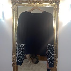Jeweled black sweatshirt from Express